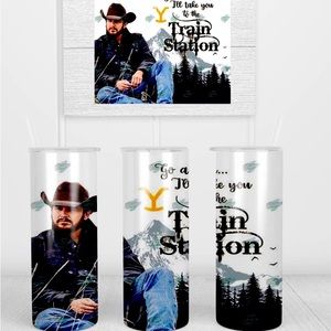Yellowstone 20 oz. Skinny tumbler “Save a Horse Ride a Cowboy”
